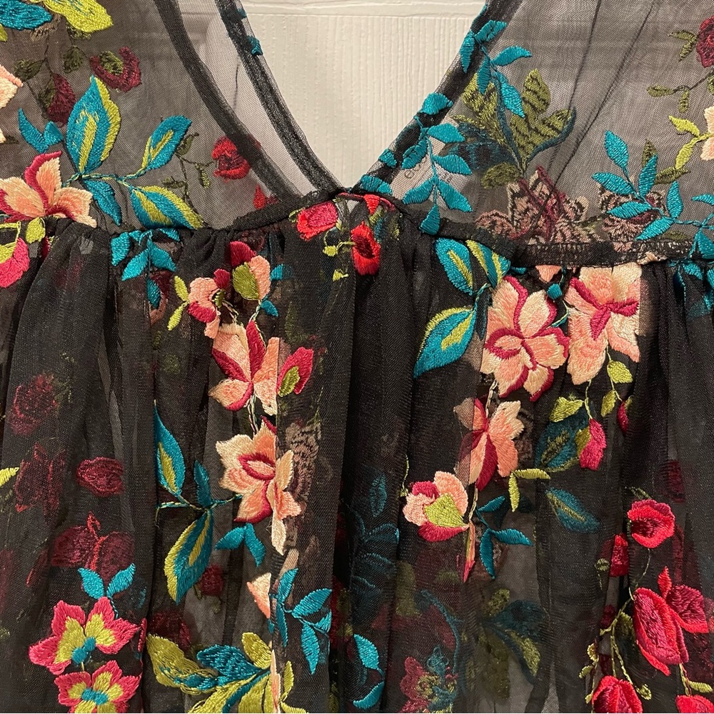 Urban Outfitters Ecote Sheer embroidered tank - Picture 7 of 15